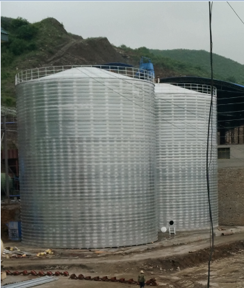 宁明粮食钢板仓的安装全过程不用热焊接